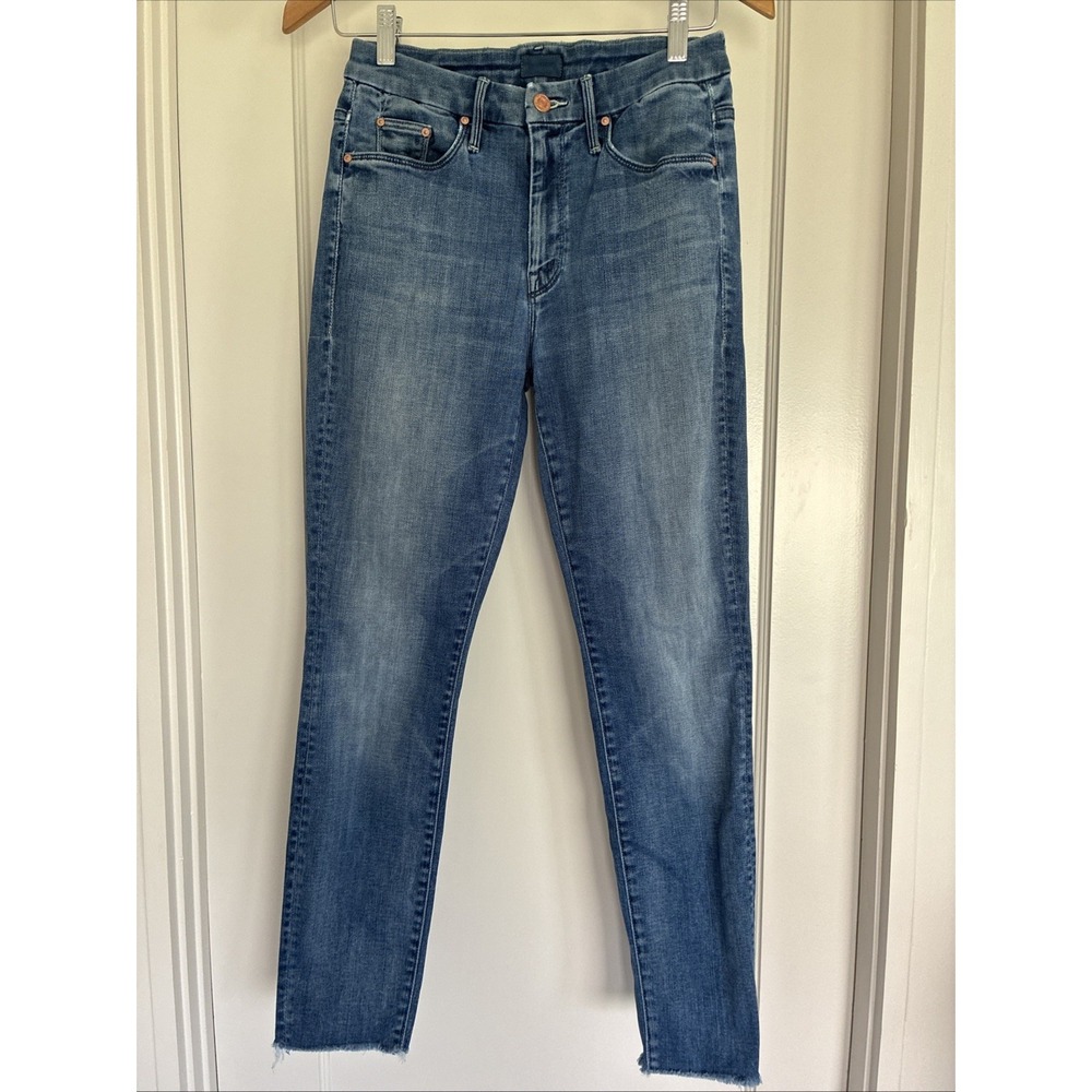Mother High Waisted Looker Ankle Fray Women's Jeans Everything We Keep Sz 26